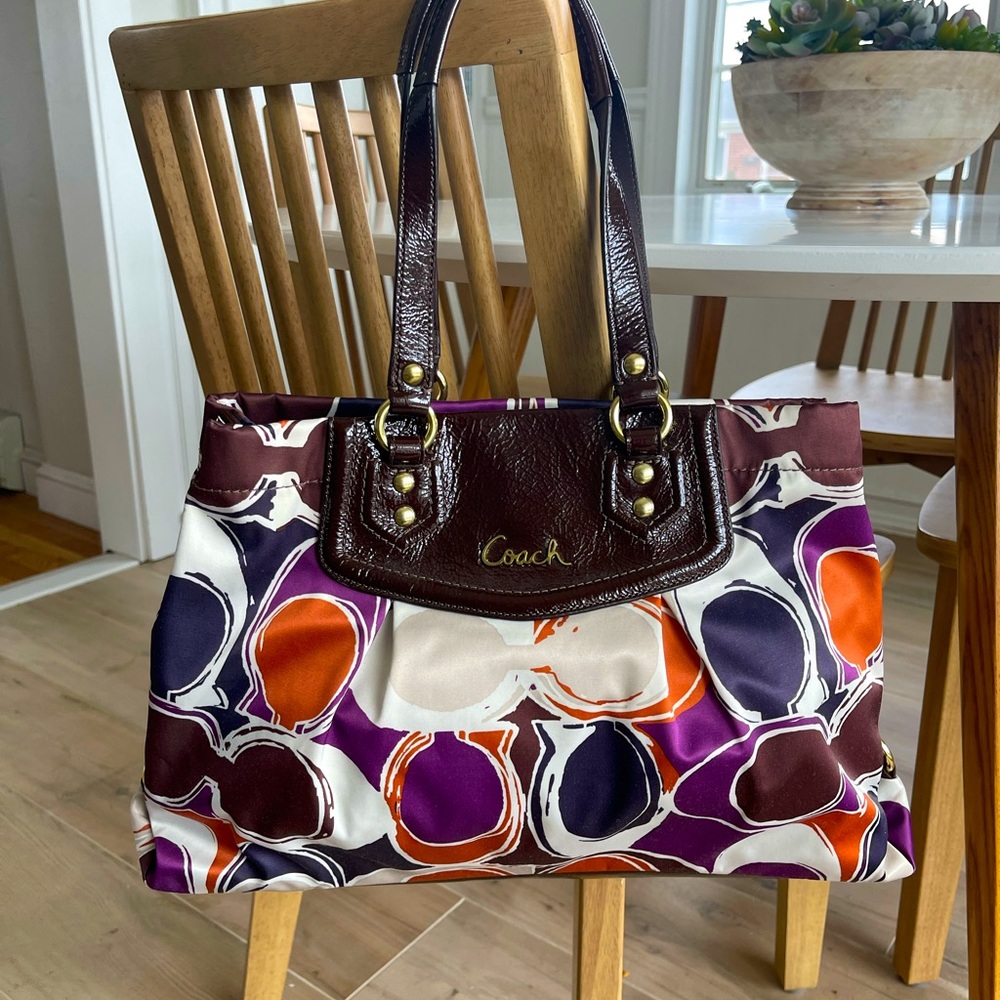 Coach Ashley Scarf Print Bag